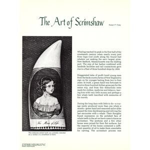 The Art of Scrimshaw Robert P. Foley 1970s Poem Retro Kitsch Wall Art SF7